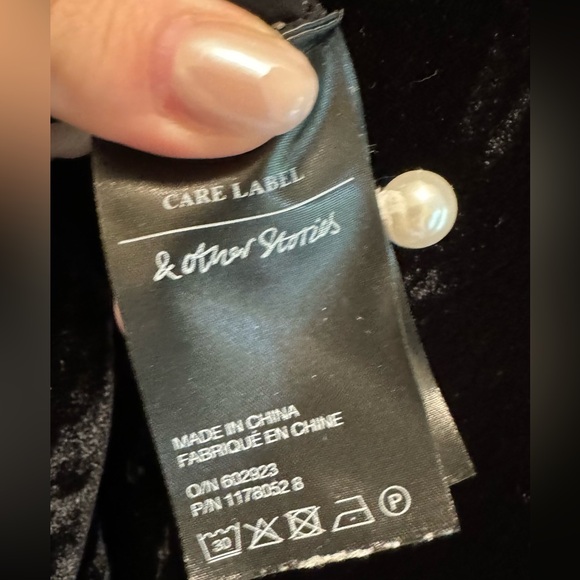 & Other Stories Frilled Two-Tone Mini Dress - Picture 6 of 9